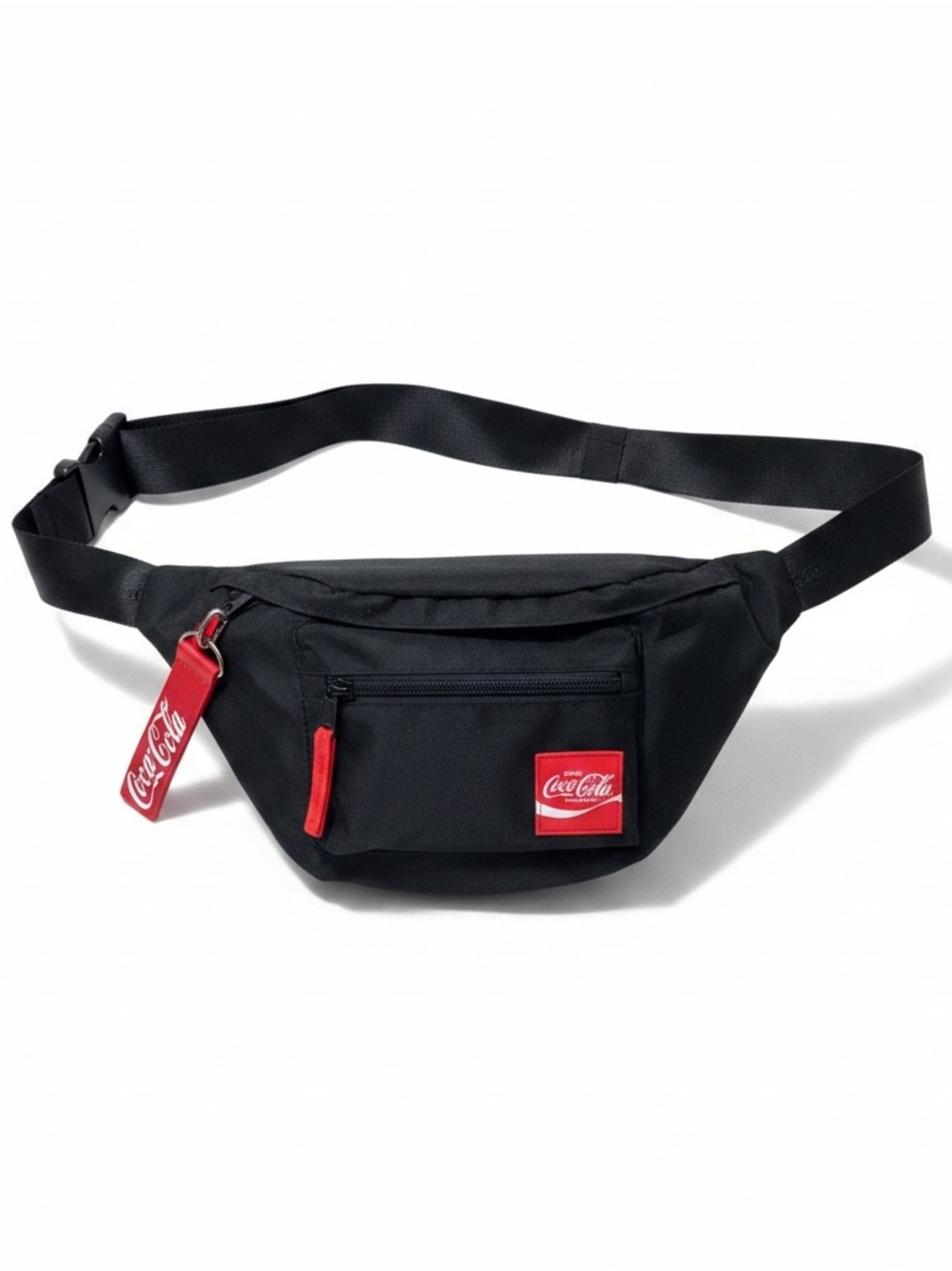 Coca Cola Unisex One Size Fanny Pack Belt Bag  Black Adjustable Strap Zip Close